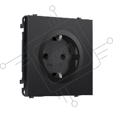 Комплект механизма электрической розетки SIGMA Черный матовый 50Hz 2P+E с/з с/ш 16A-250V QUANT PRO (SP8070, PR141)