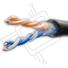 Кабель сетевой информационный Suprlan Standard 01-0220-1 кат.5E U/UTP 2 пары 24AWG HDPE внешний 500м черный