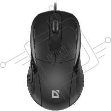 Мышь проводная Defender Standard MB-580 черный, 1000 dpi, USB, кнопки - 3