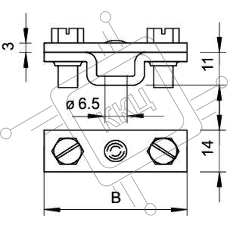 Держатель для плоских проводников FL 30. FL 40 Тип:831 40 OBO 5032040