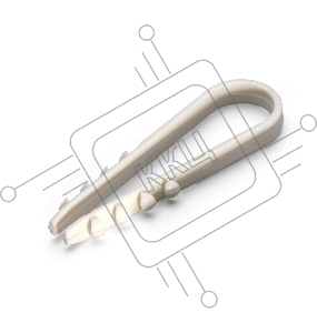 Дюбель-хомут ДХ 5-10 для круглого кабеля нейлон бел. (уп.100шт) Fortisflex 56866