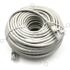 Патч-корд Buro UTP cat.5e 25м серый RJ-45 (m)-RJ-45 (m)