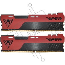 Оперативная память Patriot Viper Elite II, DDR4, 16GB (2x8 GB), 4000 MHz, CL20, радиатор, красный, чёрный