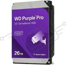 Жесткий диск WD SATA-III 26TB WD260PURP Purple Pro (7200rpm) 512Mb 3.5