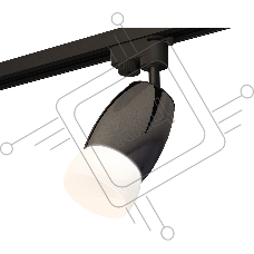 Светильник Ambrella light XT1123014 DCH/SBK/FR черный хром/черный песок/белый матовый MR16 GU5.3 (A2521, C1123, N7177)