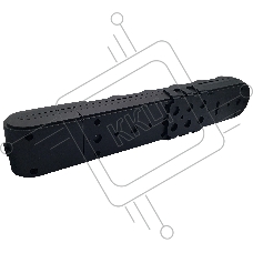 Ovivo Колодка 6-местн. с/з с выкл черная 700-080000-126