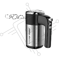 Миксер Centek CT-1120 (черн/сталь) 1200Вт, 5 скоростей+турбо, взбивание/замешивание