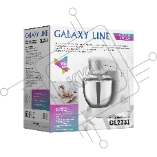 Миксер Galaxy Line GL 2231, белый, планетарный, 700 Вт, 12 скоростей