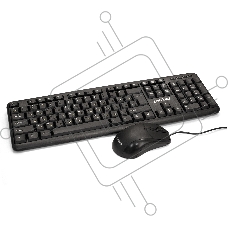 Комплект ExeGate EX287139RUS Professional Standard Combo MK120-OEM (клавиатура влагозащищенная 104кл. + мышь оптическая 1000dpi, 3 кнопки и колесо прокрутки; USB, длина кабелей 1.3м, черный, ОЕМ)