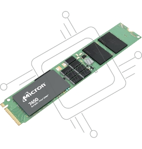 Накопитель Micron SSD 7450 PRO, 1920GB, M.2(22x110mm), NVMe, PCIe 4.0 x4, 3D TLC, R/W 5000/2400MB/s, IOPs 735 000/120 000, TBW 3650, DWPD 1 (12 мес.)