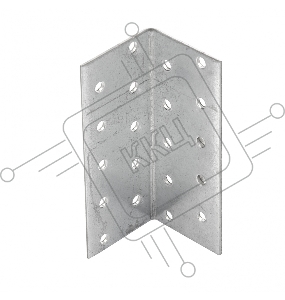 Крепежный уголок равносторонний, KUR 40x40x100 мм, Россия// Сибртех