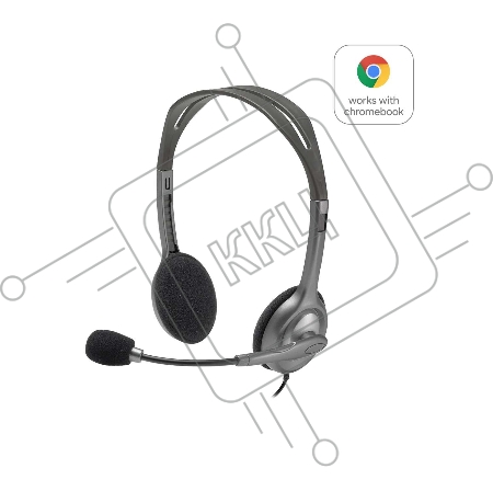 Гарнитура Logitech Headset H111 Stereo grey (981-000594/981-000593/981-000588)