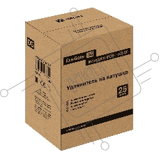 Удлинитель на катушке ExeGate industrial ECS-10-2-25 (4 евророзетки, IP20, 25м, защита от детей, защита от перегрузки, 2х1,0мм2, 10А/2.3кВт)