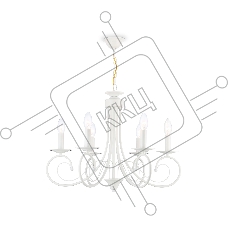 Светильник Ambrella light TR9611/6 WH белый E14/6 max 40W D560*650