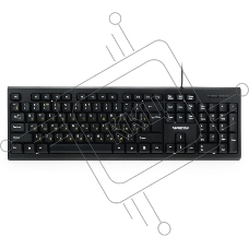Клавиатура проводная Гарнизон GK-120, USB, черный, поверхность- карбон