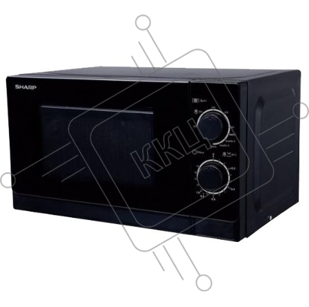 Микроволновая Печь Sharp R-2000RK 20л. 800Вт черный/черный
