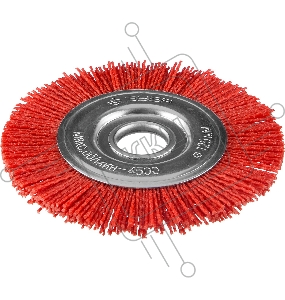 Щетка дисковая ЗУБР для УШМ, нейлоновая проволока с абразивным покрытием, 125х22мм 35160-125_z01