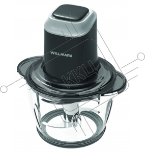 Измельчитель WILLMARK WMC-5288 (400 Вт стеклянная чаша 1,2 л. двойн лезвие рез. основание) черный