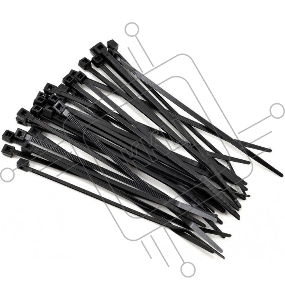 Стяжка-хомут WRline WR-SHN-25-200B 2,5х200 мм, кабельная нейлоновая 6,6, неразъемная, цвет черный (100шт)