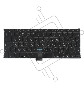 Клавиатура для ноутбука MacBook A1369 2011+  черная с подсветкой, большой ENTER