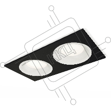 Комплект встраиваемого светильника Ambrella light XC7636001 SBK/SWH черный песок/белый песок MR16 GU5.3 (C7636, N7010)