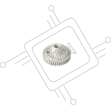 Шестерня резинового вала 40T HP LJ 4200/4300/4250/4350 (RC1-3324/RC1-3325/RM1-1091) OEM