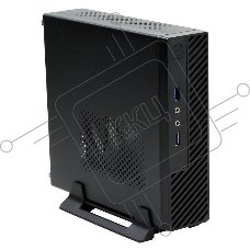 Компьютерный корпус Slim Case Powerman ME100S-BK front fan 4cm, 120W adapter, Mini ITX, VESA