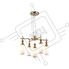 Люстра Ambrella light LH55276/5 BS/FR латунь/белый матовый E14*5 max 40W D520*1390