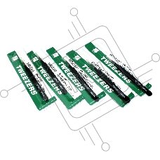 Пинцет Vetus ESD-14 антимагнитный, прямой, черный 115 мм 5 шт