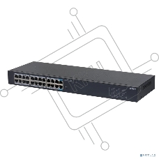 Коммутатор гигабитный 24-портовый неуправляемый Dahua DH-SG1024 22xRJ45 1Gb, 2xRJ45 1Gb uplink, коммутация 48 Гбит/с, MAC-таблица 8K, металл