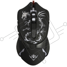 Мышь проводная Nakatomi MOG-25U черный, 2400 dpi, USB, кнопки - 6