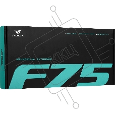 Беспроводная механическая клавиатура AULA F75 Gradient Серый Зелёный Reaper свитчи (Bluetooth, 2.4 Гц)
