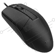 Мышь проводная A4Tech OP-330S черный, 1200 dpi, USB Type-A, кнопки - 3