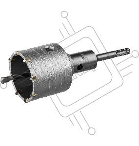 Коронка твердосплавная ЗУБР МАСТЕР 2918-68_z01  буровая коническая SDS-Plus хвостовик в сборе 68мм