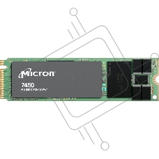 Накопитель SSD Micron 7450 PRO, 480GB, M.2(22x80mm), NVMe, PCIe 4.0 x4, 3D TLC, R/W 5000/700MB/s, IOPs 280 000/40 000, TBW 800, DWPD 1 (12 мес.)