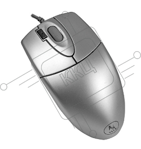 Мышь A4Tech OP-620D (U3/S) (серебр.) USB, пров. опт. мышь, 3кн, 1кл-кн