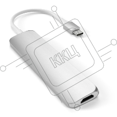 USB-C адаптер Satechi Type-C Slim Multiport Adapter V2. Интерфейс USB-C. серебристый.