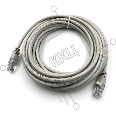 Патч-корд Buro UTP cat5E 7м серый RJ-45 (m)-RJ-45 (m)