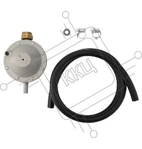 Комплект для подключения газового гриля с регулятором давления РДСГ 1-1,2 под шланг с внутренним диаметром 9 мм
