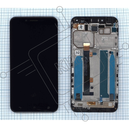 Дисплей для Asus ZenFone 3 Max ZC553KL черный с рамкой