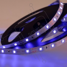 Лента LED открытая, 8 мм, IP23, SMD 2835, 60 LED/m, 12 V, цвет свечения синий