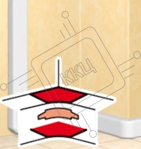 Угол внутренний для кабель-каналов DLP 65х150/195/220 (2 секции)