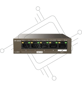 Коммутатор TENDA G1105PD (IP-COM) (5 портов Ethernet 10/100/1000 Мбит/сек, 4xPoE IEEE 802.3af 15.4W (max 30W)) (G1105PD)