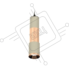 Светильник Ambrella Light XP7423060 SGR/PPG серый песок/золото розовое полированное MR16 GU5.3