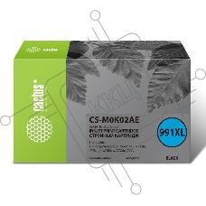Картридж струйный Cactus CS-M0K02AE (991XL) черный (465 мл) для HP PageWide755dn;MFP774dn/779dn;Pro750dw/772dn