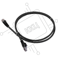 Патч-корд LANMASTER LSZH UTP кат.5e, 5.0 м, черный