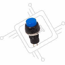 Выключатель-кнопка  250V 1А (2с) ON-OFF  синяя  Micro  REXANT