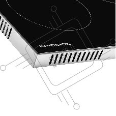 Встраиваемая варочная панель ECS 702 электрическая, 75 см, 5 конфорок, черный цвет