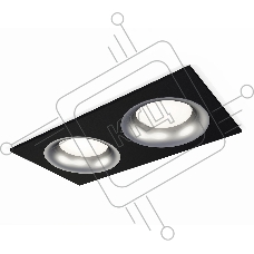 Комплект встраиваемого светильника Ambrella light XC7636004 SBK/MCH черный песок/хром матовый MR16 GU5.3 (C7636, N7013)