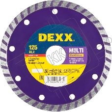Круг алмазный DEXX 36702-125_z01  турбо сегментированный для УШМ 125х7х22.2мм